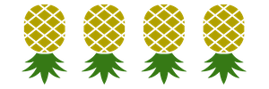 4x pineapples backround image